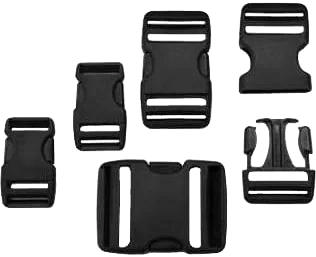 Spare Buckle Set, Diverse M-type i 5-pk