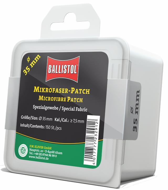 Ballistol Pussefiller, mikrofiber Ø35mm >7mm 